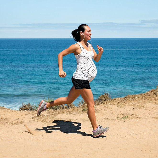 pregnant running
